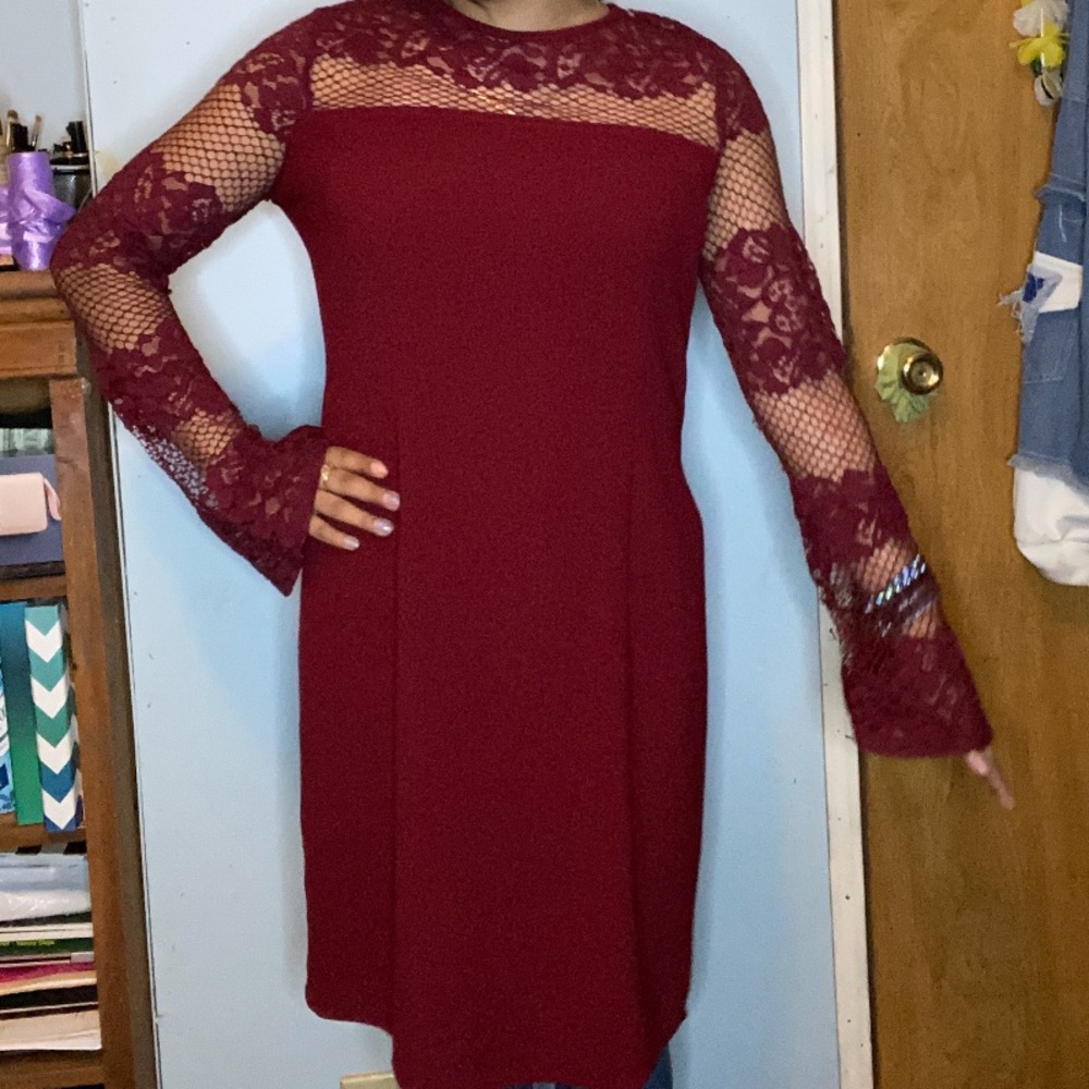 Maroon dress